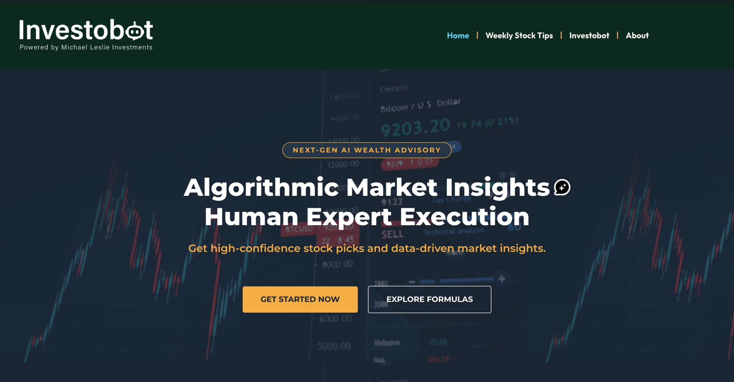 Investobot Homepage
