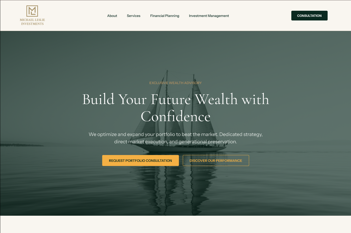 Michael Leslie Investment - New Website